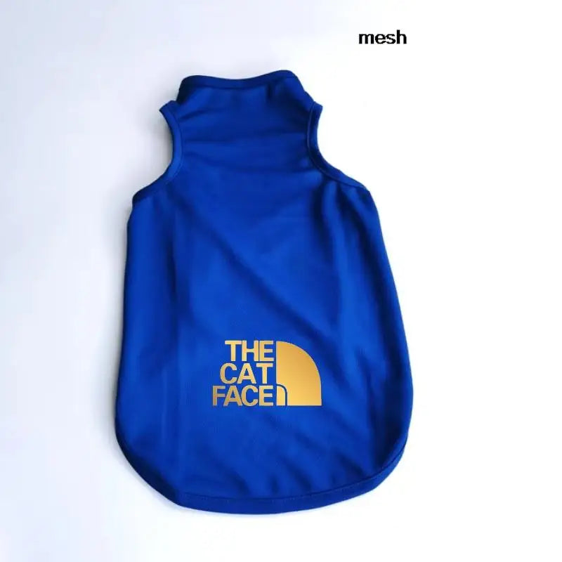 The Cat Face貓咪夏季背心 輕薄款 金色字母印花